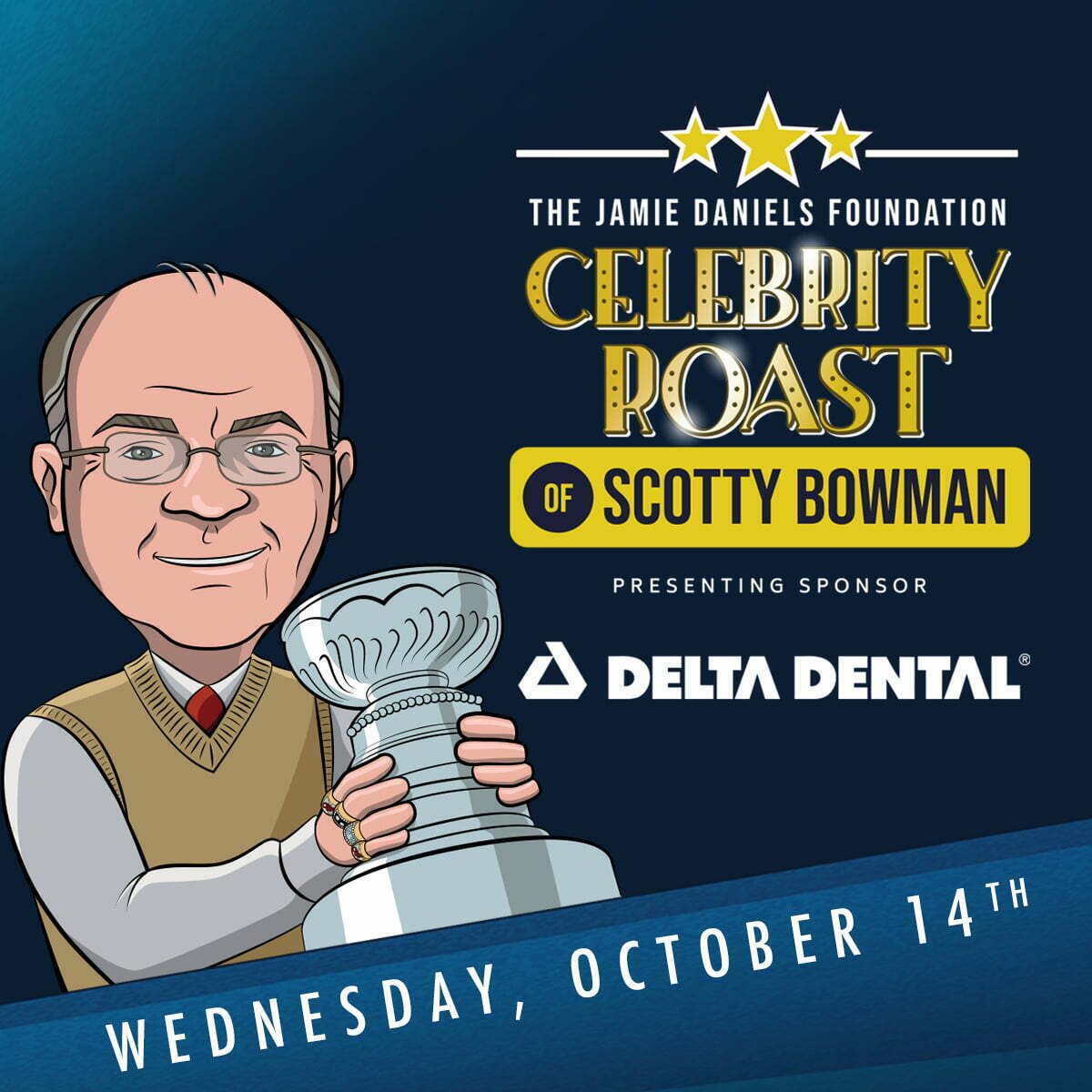 jamie daniels foundation celebrity roast of scotty bowman